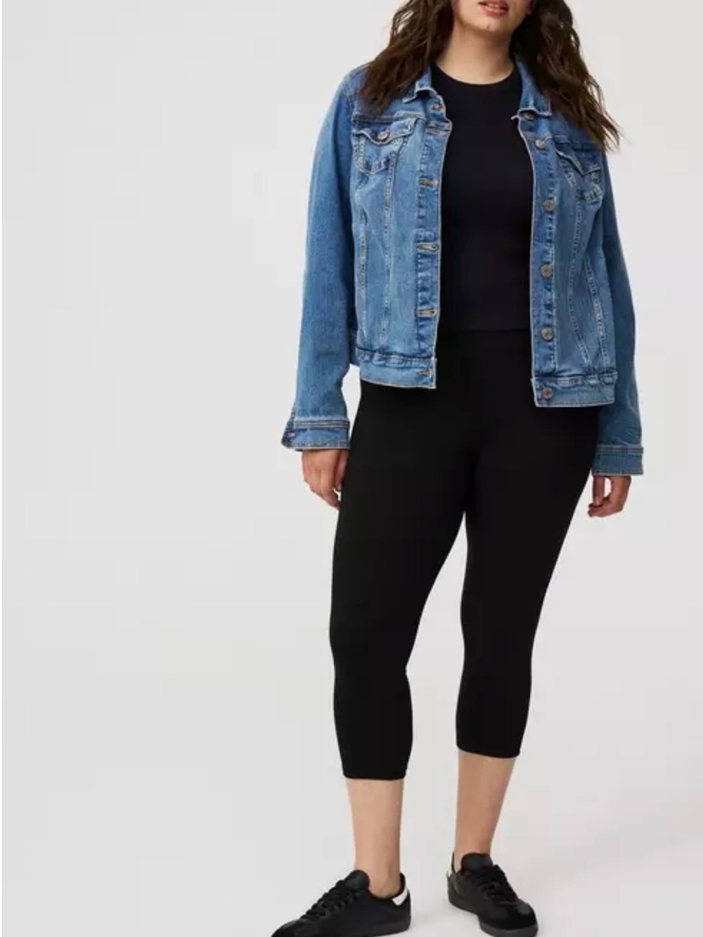 torrid Black Cropped Leggings Capri - Plus Size